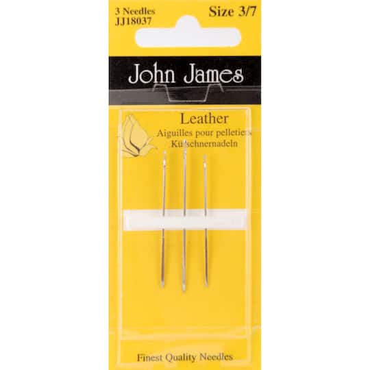 Colonial Needle John James Leather Hand Needles, 3/7, 3ct.